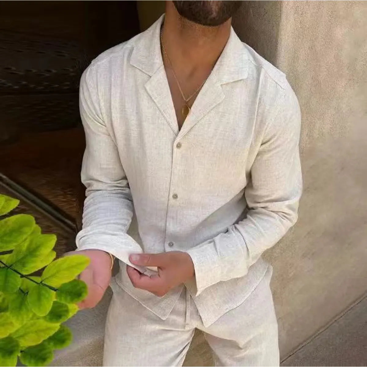 夏用リネン紳士セット